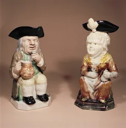 Toby kan en Martha Gunn kan door R. Wood, ca. 1770